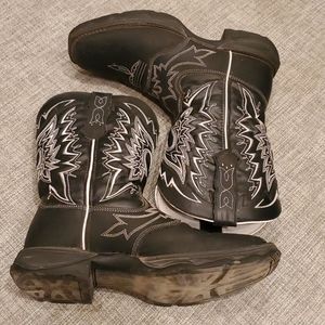 Durango women's 8 cowboy boots black/white